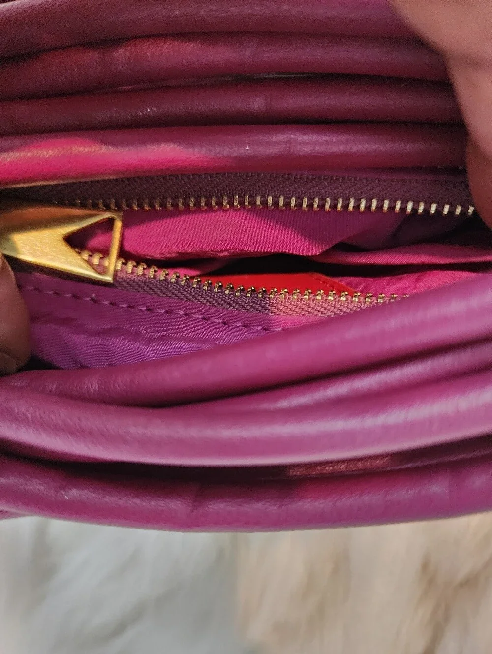 Faux Leather Knotted Coil Statement Handbag Sculptural Top Handle Purse